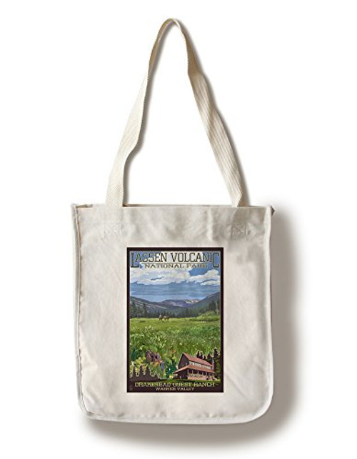 Lantern Press Lassen Volcanic National Park California Drakesbad Valley -100 percent Cotton Tote Bag Reusable- Lantern Press Lassen Volcanic National Park California Drakesbad Valley -100 percent Cotton Tote Bag Reusable-