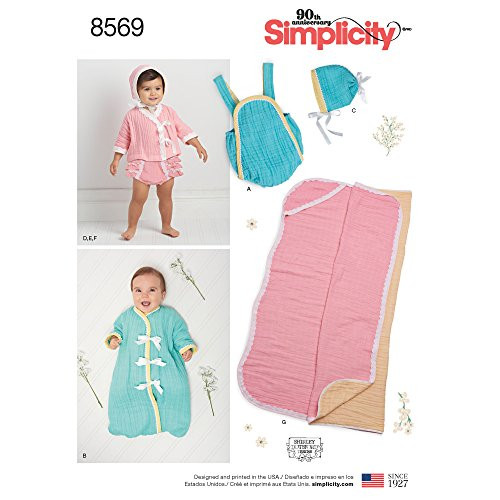 Simplicity Creative Patterns Babies Dresses A (XXS-XS-S-M-L)