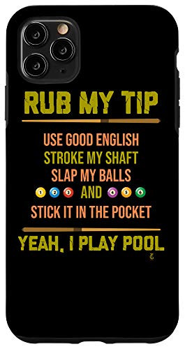 iPhone 11 Pro Max Pool Billiards Billiard Player Table Sport Game Play Gift Case