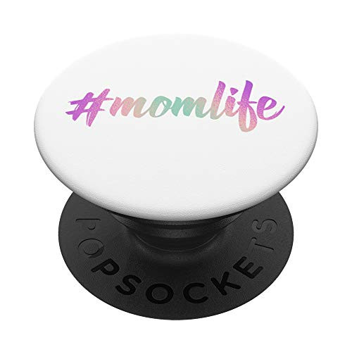 Rainbow #momlife Mom Life White PopSockets PopGrip- Swappable Grip for Phones and Tablets Rainbow #momlife Mom Life White PopSockets PopGrip- Swappable Grip for Phones and Tablets