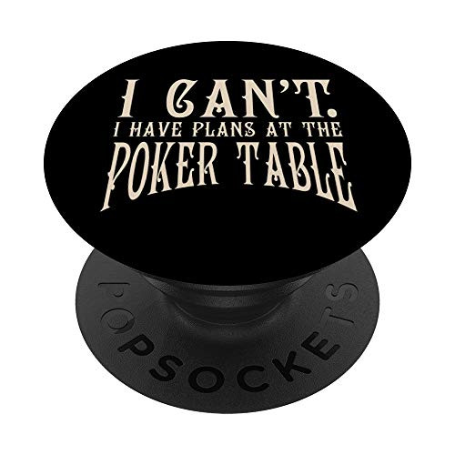At The Poker Table Poker Lover Gambling Funny Poker Room PopSockets PopGrip- Swappable Grip for Phones  and  Tablets