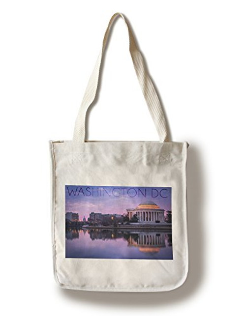Lantern Press Washington DC Monument and Water -100 percent Cotton Tote Bag Reusable- Lantern Press Washington DC Monument and Water -100 percent Cotton Tote Bag Reusable-
