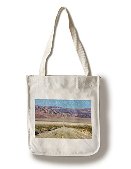 Lantern Press Death Valley National Park Road -100 percent Cotton Tote Bag Reusable-