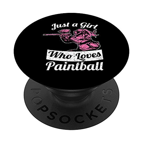 Just A Girl Who Loves Paintball PopSockets PopGrip- Swappable Grip for Phones and Tablets Just A Girl Who Loves Paintball PopSockets PopGrip- Swappable Grip for Phones and Tablets