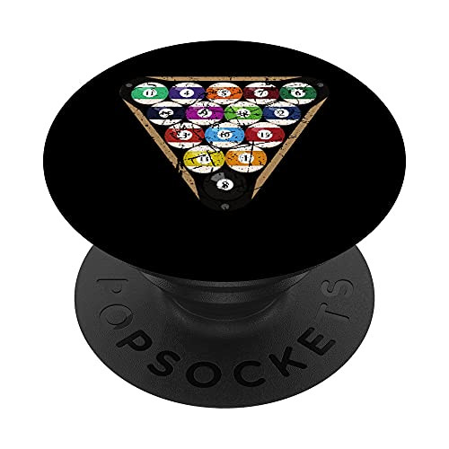 Funny Billiard Balls Cue Rack Pool Player Sports Snooker PopSockets PopGrip- Swappable Grip for Phones and Tablets Funny Billiard Balls Cue Rack Pool Player Sports Snooker PopSockets PopGrip- Swappable Grip for Phones and Tablets