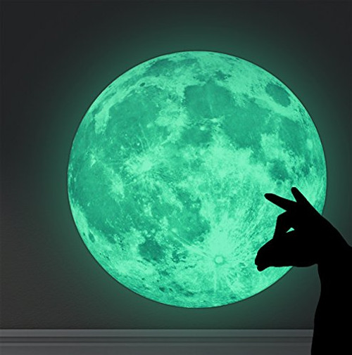 Amaonm 30cm Glow in The Dark Moon Wall Sticker Decorative Removable Night Luminous Moon Wall Decals Decor for Kids Bedroom Living Room Children's Room Ceiling Nursery Room Amaonm 30cm Glow in The Dark Moon Wall Sticker Decorative Removable Night Luminous Moon Wall Decals Decor for Kids Bedroom Living Room Children's Room Ceiling Nursery Room