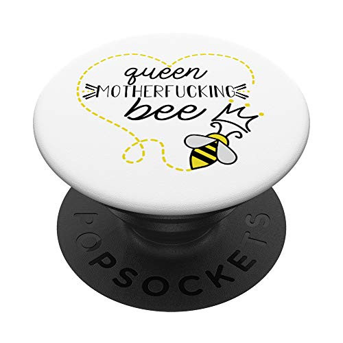 Queen Motherfucking Bee PopSockets PopGrip- Swappable Grip for Phones and Tablets Queen Motherfucking Bee PopSockets PopGrip- Swappable Grip for Phones and Tablets