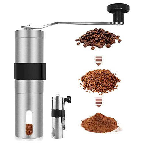 Manual Coffee Grinder - Hand Coffee Bean Grinder Conical Burr Mill Stainless Steel Coffee Grinder For Aeropress Drip Coffee Espresso French Press Turkish Brew Manual Coffee Grinder - Hand Coffee Bean Grinder Conical Burr Mill Stainless Steel Coffee Grinder For Aeropress Drip Coffee Espresso French Press Turkish Brew
