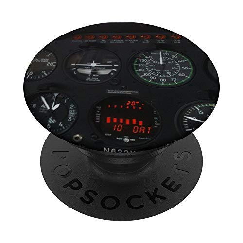Helicopter Control Panel - R44 PopSockets PopGrip- Swappable Grip for Phones  and  Tablets