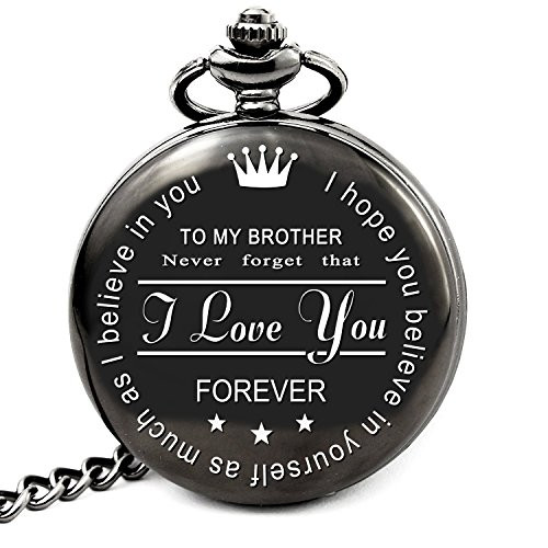 LEVONTA to My Brother Pocket Watch Gifts for Brother Best Gifts for Him Birthday Gifts from Sister, Graduation Gifts for Men (to My Brother) LEVONTA to My Brother Pocket Watch Gifts for Brother Best Gifts for Him Birthday Gifts from Sister, Graduation Gifts for Men (to My Brother)