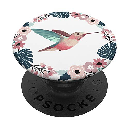 Hummingbird Bird Floral White Beautiful Flowers PopSockets PopGrip- Swappable Grip for Phones and Tablets Hummingbird Bird Floral White Beautiful Flowers PopSockets PopGrip- Swappable Grip for Phones and Tablets
