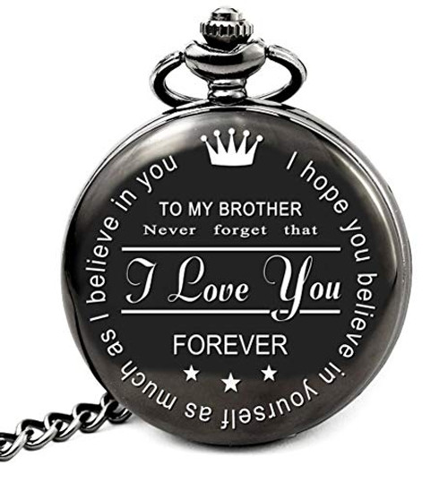LEVONTA Brother Birthday Gifts from Sister Brother, to My Brother Pocket Watch, Gifts Ideas for Christmas Graduation(PW-Brother-Roman) LEVONTA Brother Birthday Gifts from Sister Brother, to My Brother Pocket Watch, Gifts Ideas for Christmas Graduation(PW-Brother-Roman)