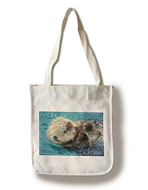 Lantern Press Pacific Grove California Sea Otter -100 percent Cotton Tote Bag Reusable- Lantern Press Pacific Grove California Sea Otter -100 percent Cotton Tote Bag Reusable-