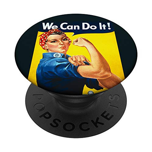 We Can Do It Rosie the Riveter World War II Vintage Poster PopSockets PopGrip- Swappable Grip for Phones and Tablets We Can Do It Rosie the Riveter World War II Vintage Poster PopSockets PopGrip- Swappable Grip for Phones and Tablets
