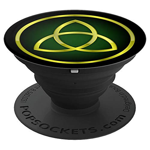 Triquetra Green Gold Pagan Wiccan Celtic Triple Goddess PopSockets Grip and Stand for Phones and Tablets Triquetra Green Gold Pagan Wiccan Celtic Triple Goddess PopSockets Grip and Stand for Phones and Tablets