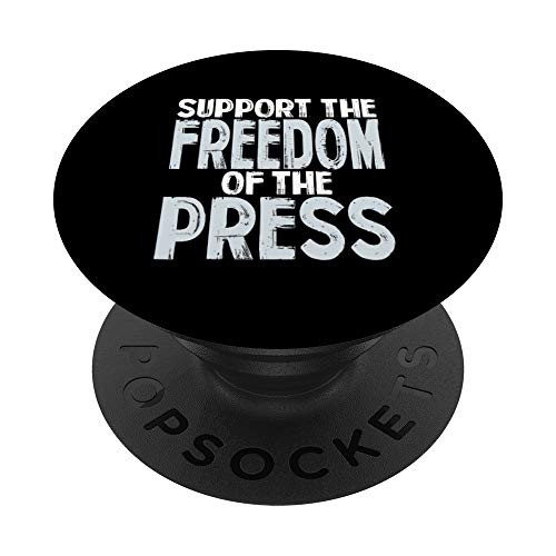 Journalist Journalism Gifts Support the Freedom of the Press PopSockets Grip and Stand for Phones and Tablets