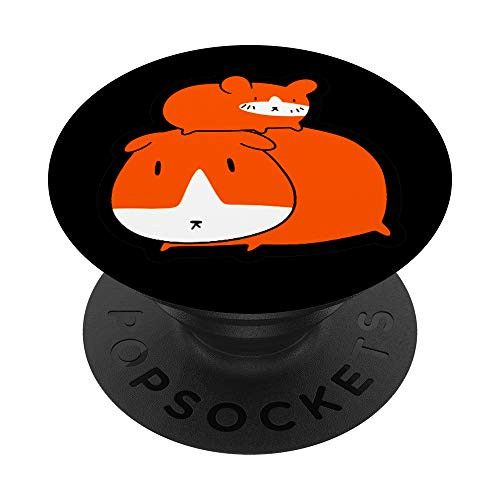 Orange Hamster Cute Adorable Guinea Pig Small Animal Baby PopSockets PopGrip- Swappable Grip for Phones  and  Tablets