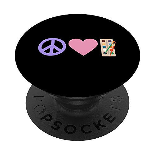 Peace Love Paint PopSockets Grip and Stand for Phones and Tablets