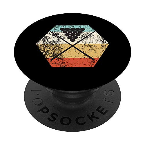Vintage Pool Table Billiards PopSockets PopGrip- Swappable Grip for Phones  and  Tablets