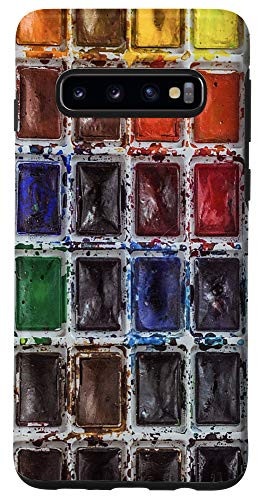 Galaxy S10 Watercolor Paint Box - Paintbrushes Artist Painter Palette Case