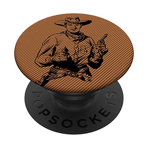 Western Cowboy PopSockets PopGrip- Swappable Grip for Phones  and  Tablets