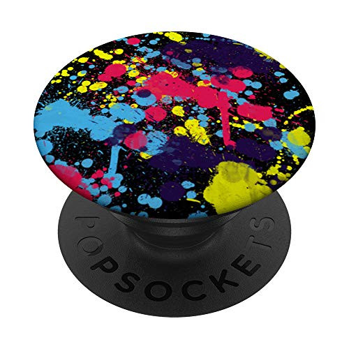 Dirty Colorful Paint Splatter Watercolor Background PopSockets PopGrip- Swappable Grip for Phones  and  Tablets