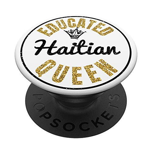 Haitian Girl Haiti Pride Accessory for Women PopSockets PopGrip- Swappable Grip for Phones  and  Tablets