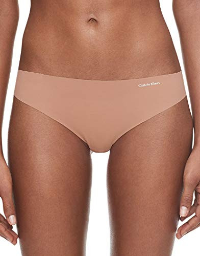 Calvin Klein Women's Invisibles Thong Multipack Panty Sandalwood Small