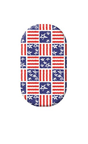 Minx Nails Murica Red White Blue Nail Wrap