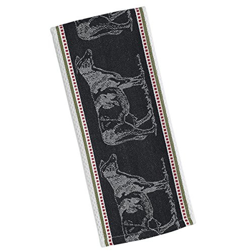 DII Design Imports Cow Jacquard Kitchen Towel Dishtowel. 18 X 28". 100 percent Cotton