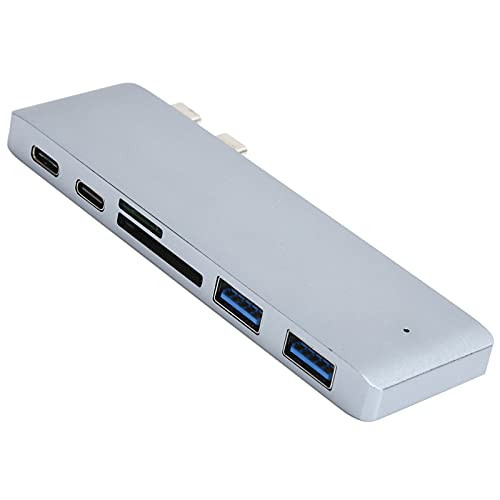 USB 3.0 Type?C Docking Station Type?C Hub with Memory Card Storage Card Reader Slot for Computer-Laptop Plug-and-Play