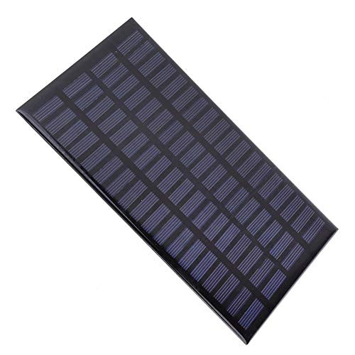 Tbest Solar Panel 2.5W 18V Portable Stable Efficient Polycrystalline Silicon Solar Cell Panel for DIY Power Charger