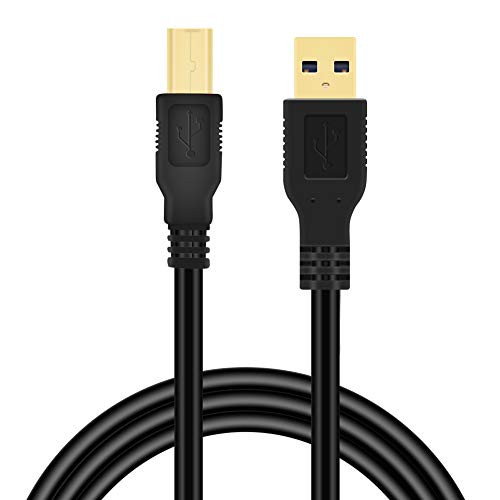 32 FT USB Printer Cable USB 2.0 Type A Male to Type B Male Printer Scanner Cable Cord High Speed Black 32 FT USB Printer Cable USB 2.0 Type A Male to Type B Male Printer Scanner Cable Cord High Speed Black