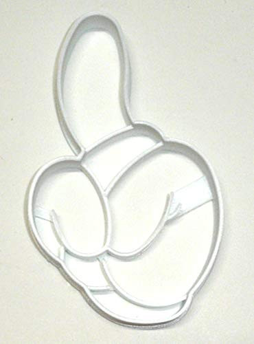 MICKEY MOUSE HAND GLOVE NUMBER 1 ONE FIRST BIRTHDAY SPECIAL OCCASION COOKIE CUTTER BAKING TOOL 3D PRINTED MADE IN USA PR2876