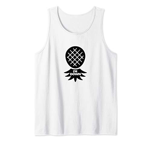 I'm Down Swinger Upside Down Pineapple Tank Top