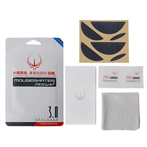 Huluda 2 Sets-Pack Original Hotline Games Competition Level Mouse Feet Mouse Skates Gildes for MX518 -G400 -G400S 0.6mm Thickness Teflon