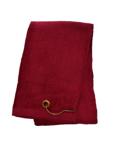 EverydaySpecialcom 1 pc Golf Velour Towel Burgundy 100 percent Cotton 16 x 27 inch