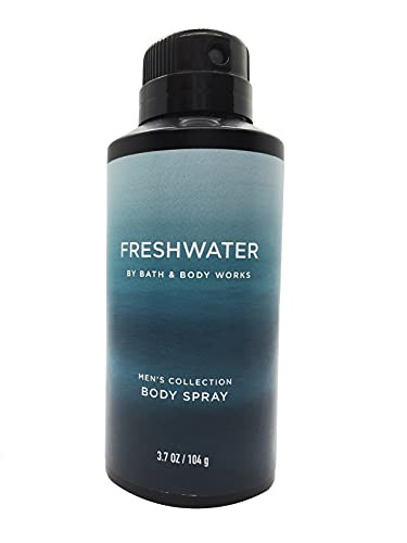 Bath and Body Works Mens Collection FRESHWATER Deodorizing Body Spray 3.7 Ounce