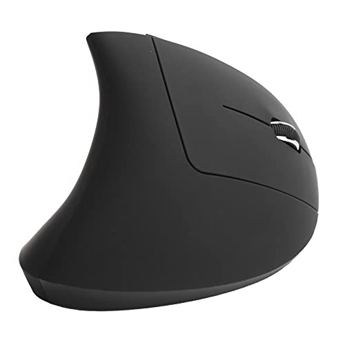 Ergonomic Mouse Digital Wireless Vertical USB Mouse 1600DPI Optical Vertical Mouse 6 Buttons Cordless Computer Mice for Gaming Office-Black-
