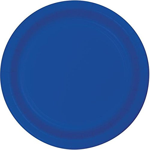 Creative Converting Cobalt Premium Paper Dinner Plates 9" Blue