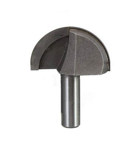 Liyafy 1/2x1-1/2 Core Cove Box Router Bit, Round Groove Router Bit Cut Height Carbide-Tipped 2 Flutes Radius Core Box Router Bit