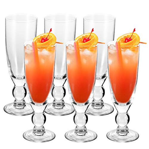 Water Glasses YULEER 10.5-Ounces Highball Glasses Lead Free Crystal Clear Glass Elegant Drinking Cups for Mixed Drinks Water Juice beer Cocktail