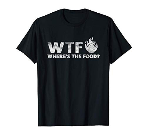 WTF Where's The Food Chef Shirt - Cooking Hat Knife T-Shirt