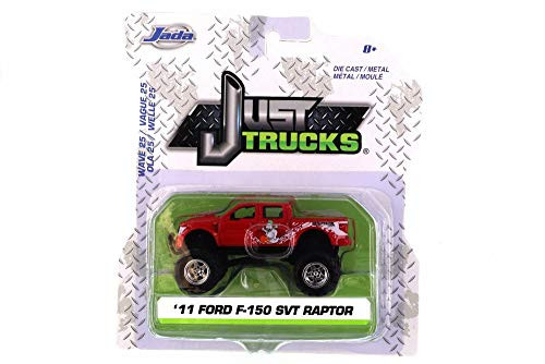 2011 Ford F-150 SVT Raptor Red - Jada 14020-W25 - 1-64 Scale Diecast Model Toy Car