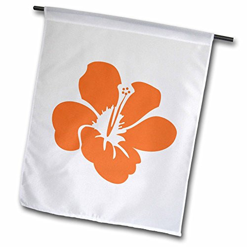 3dRose fl_54493_1 Orange Hibiscus Flower Hawaiian Floral Tropical Art Garden Flag 12 by 18-Inch 3dRose fl_54493_1 Orange Hibiscus Flower Hawaiian Floral Tropical Art Garden Flag 12 by 18-Inch