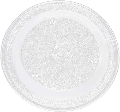 WB39X10003 12.5" Microwave Turntable Glass Tray Plate by Beaquicy with WB06X10359 Microwave Grease Filter - Replacement for Amana GE Hotpoint Samsung