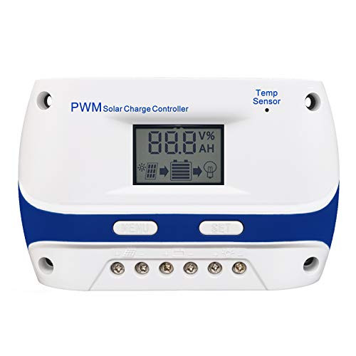 Gdcreestar Solar Charge Controller USB 12V 24V Auto 20A LCD Display 20 Amp PWM Solar Panel Battery Controller Solar Regulator with 5V USB Output Gdcreestar Solar Charge Controller USB 12V 24V Auto 20A LCD Display 20 Amp PWM Solar Panel Battery Controller Solar Regulator with 5V USB Output