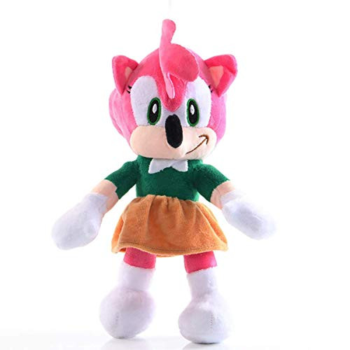 Hedgehog Plush Figure Doll Plush 11" Sonic The Hedgehog Doll Soft Stuffed Plush Pillow Toy -Pink-