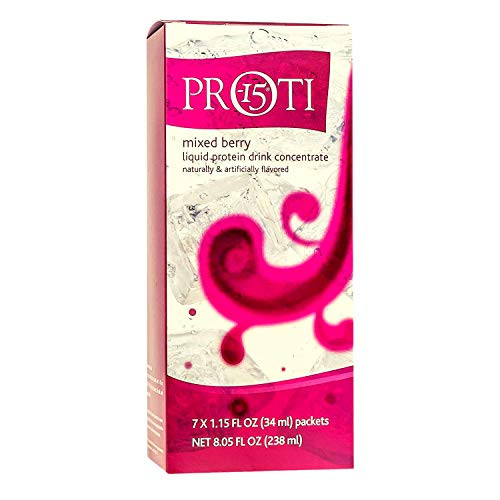 Proti Fit - Low-Carb Liquid High Protein Fruit Drink Concentrate - Mixed Berry Flavored Drink Mix to Enhance Water 7 Servings Per Box -Mixed Berry 1 Pack-