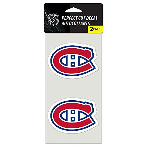WinCraft NHL Montreal Canadiens Perfect Cut Decal -Set of 2- 4" x 4"